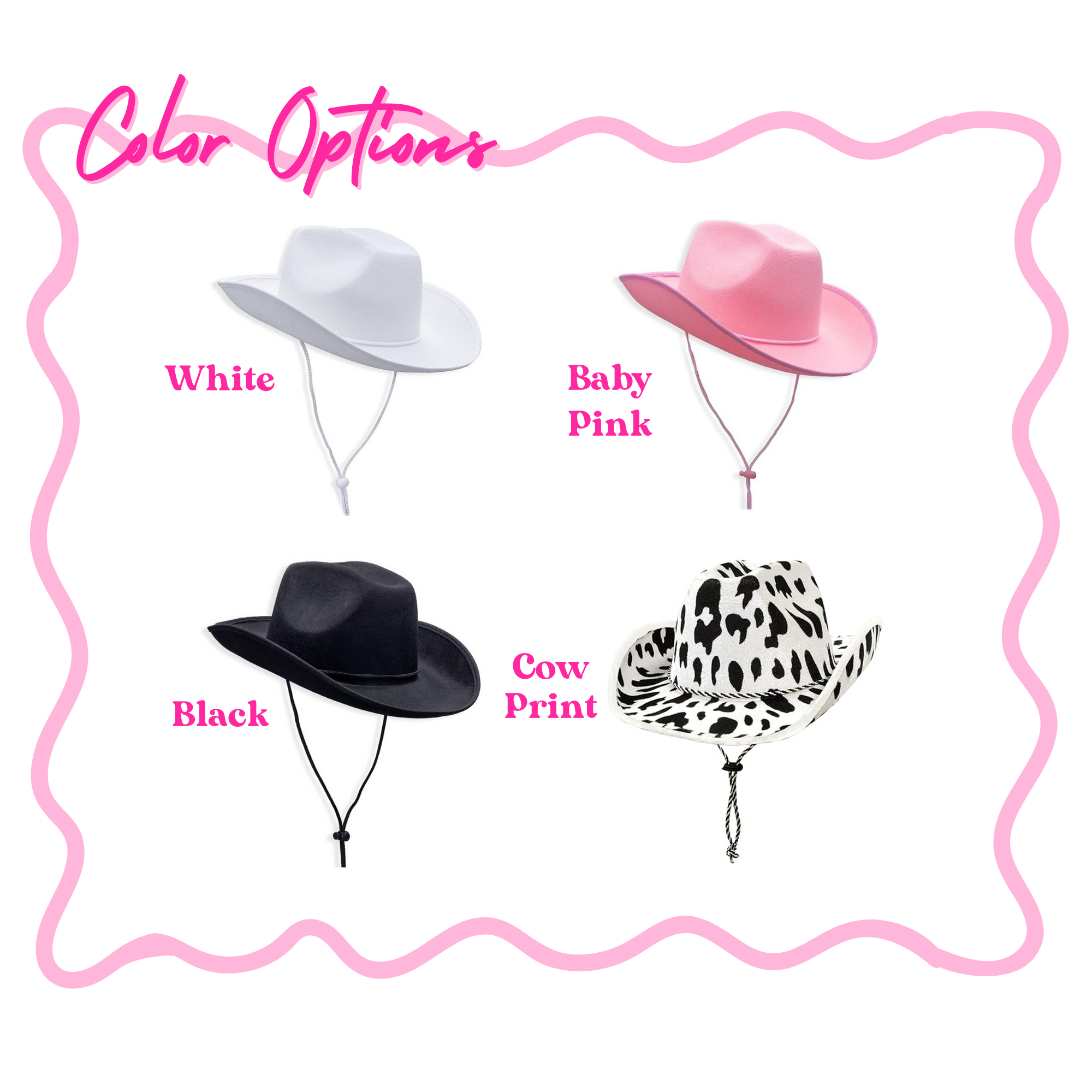 Personalized Cowgirl Hats