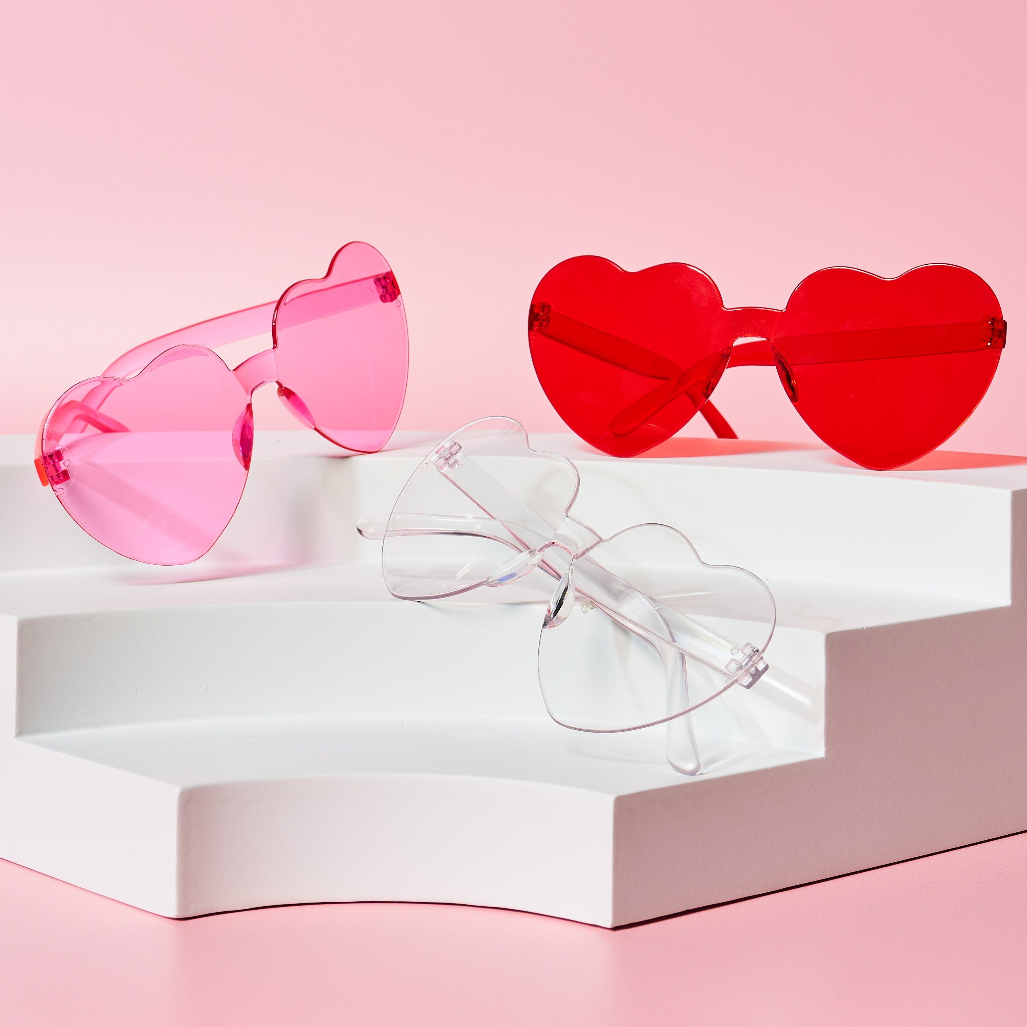 Heart Sunglasses Pool Beach Summer Bachelorette Party Favors Birthday Outfit Pink Green Blue Red Sunnies