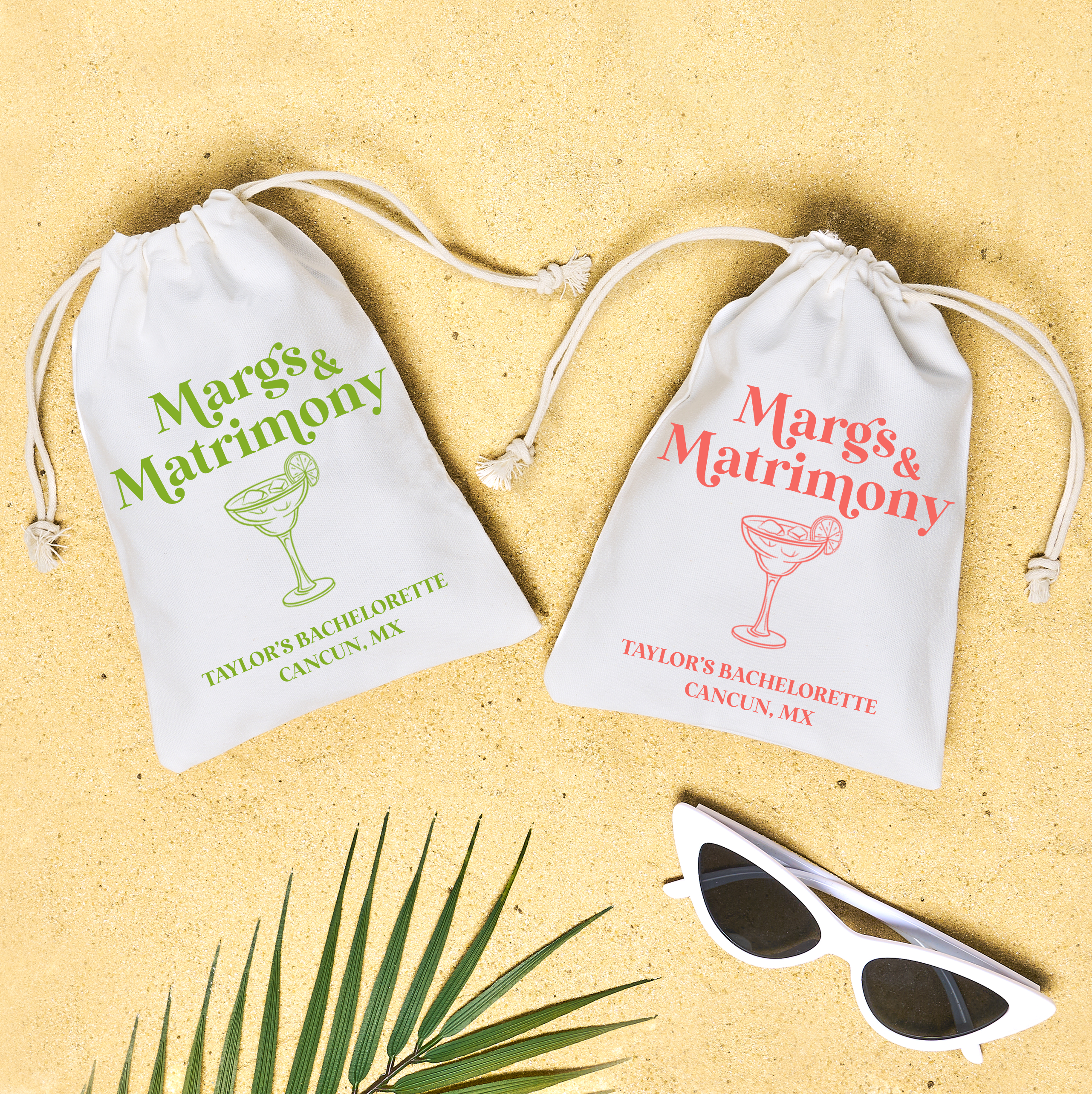 Margs & Matrimony Bachelorette Hangover Kit Party Favor Bags Recovery Kit Bridesmaid Gift Bride Final Fiesta Mexico Canvas Drawstring Bag